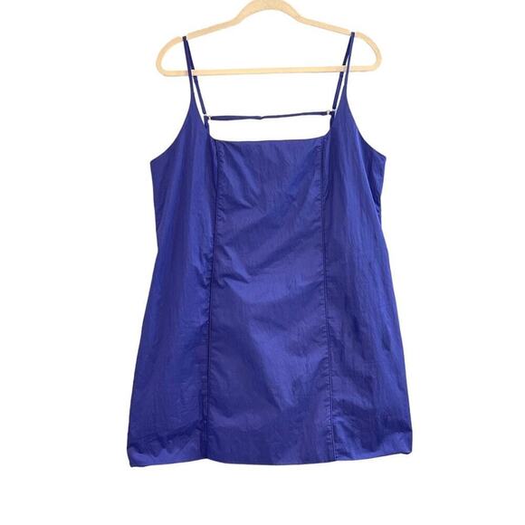 Free People Dresses & Skirts - Free People Mini Dress with Adjustable Straps in Spectrum Blue Large NEW RARE